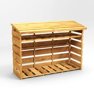 Power 6x2 Pent Log Store