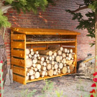 Power 6x2 Shiplap Log Store with Optional Shelf