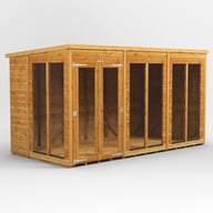 Power 12x6 Modular Pent Wooden Summerhouse