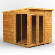 Power 6x8 Pent Wooden Summerhouse