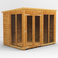 Power 8x6 Pent Wooden Summerhouse