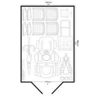 Suncast 8x13 Tremont Two Plastic Garden Shed