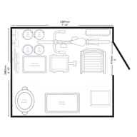 Suncast 8x7 Cabana Entertainment Shed