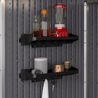 Suncast Extra Deep Shelving With Hooks Set - Pack of 2