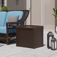 Suncast Georgia 83L Storage Box - Java Brown