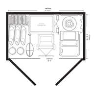 Suncast Hamilton XL Storage Cabinet - Peppercorn Grey