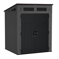 Suncast Modernist 6x5 Pent Roof Plastic Shed Black