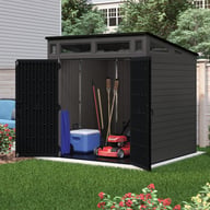 Suncast Modernist 7x7 Pent Roof Plastic Shed