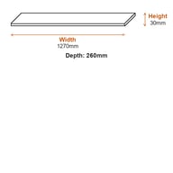Suncast Shelf Kit For Aston Large Storage Cabinet / Stow-Away Store dimensions