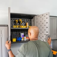 Suncast Wall Cabinet In Grey