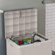 Suncast New York 83L Storage Box - Light French Grey