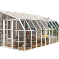 Palram Canopia Sun Room 8x18 White lean-to greenhouse alternate product view