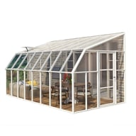 Palram Canopia Sun Room 8x16 White lean-to greenhouse alternate product view