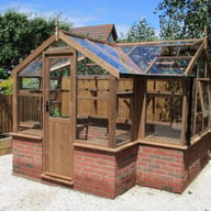 Swallow Cygnet 6x11 Wooden Greenhouse Dwarf Wall Thermowood