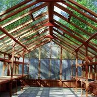 Swallow Falcon 13x25 Greenhouse With Double Staging in Thermowood