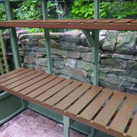 Swallow Full length Staging and High Level Shelf in Thermowood