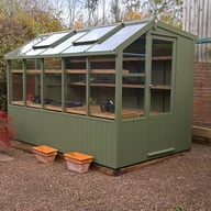Swallow Jay 6x10 Painted Potting Shed Bracken