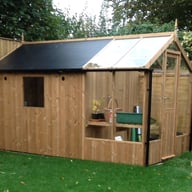 Swallow Kingfisher 6x4 Combi Greenhouse Thermowood