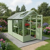 Swallow Kingfisher 6x6 Greenhouse + 4ft Shed Combination