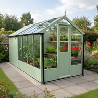 Swallow Kingfisher 6x8 Greenhouse + 4ft Shed Combination