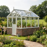 Swallow Kingfisher 6x8 Dwarf Wall Wooden Greenhouse