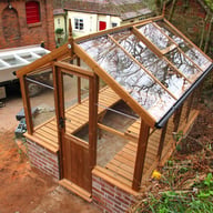 Swallow Kingfisher 6x8 Wooden Dwarf Wall Greenhouse