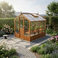 Swallow Kingfisher 6x8 Wooden Greenhouse