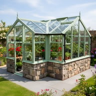 Swallow Mallard 8x11 Dwarf Wall Wooden Greenhouse