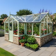 Swallow Mallard 8x15 Dwarf Wall Wooden Greenhouse