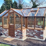 Swallow Mallard 8x15 Wooden Greenhouse Oiled Dwarf Wall