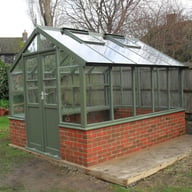 Swallow Raven 8x10 Dwarf Wall Greenhouse in Bracken