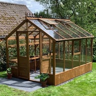 Swallow Raven 8x10 Wooden Greenhouse with Oiled Finish