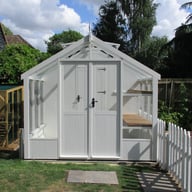 Swallow Raven 8x6 Combi Greenhouse White Paint