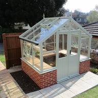 Swallow Raven 8x4 Dwarf Wall Wooden Greenhouse