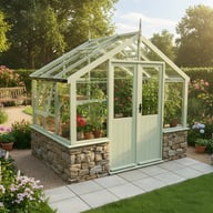 Swallow Raven 8x4 Dwarf Wall Wooden Greenhouse