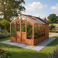 Swallow Raven 8x8 Greenhouse + 4ft Shed Combination