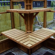 Swallow Returned Staging and Shelving in Thermowood