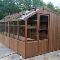 Swallow Rook 8x14 Wooden Potting Shed Plain Thermowood