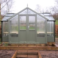 swallow swan 8x13 wooden greenhouse Bracken