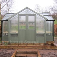 swallow swan 8x13 wooden greenhouse Bracken