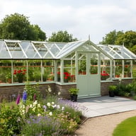 Swallow Swan 8x26 Dwarf Wall Wooden Greenhouse