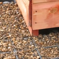 Fastfit Greenhouse and Shed Base filled with Pea Gravel