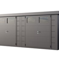 Telluria DUO 2721 Metal Garden Shed - clear product view