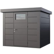 Telluria Classico 2424 Metal Garden Shed - clear product view