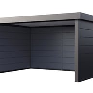 Telluria Singolo 4836 Metal Garden Shed - clear product view