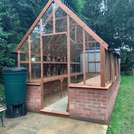 Swallow Eagle 8x15 Wooden Greenhouse Dwarf Wall Oiled
