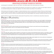 Thorndown Winter Wood Paint Info