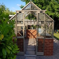 Elite Thyme 6x10 Dwarf Wall Greenhouse in Stone Powder Coating Doors