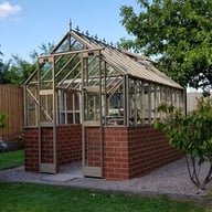 Elite Thyme 6x10 Dwarf Wall Greenhouse in Stone Powder Coating
