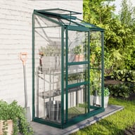 Vitavia 2x4 Green IDA 900 Lean To Greenhouse - Toughened Glass - original product image